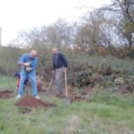 Graben der Fundamente