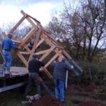 Aufstellen des Turms