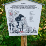 Infotafel zu Lebensraum Benjeshecke