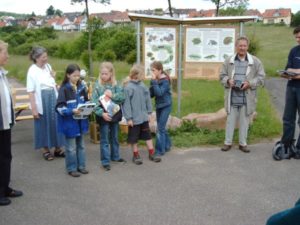 Einweihung des Infoschildes