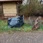 Der gesammelte Müll steht zum Abtransport bereit